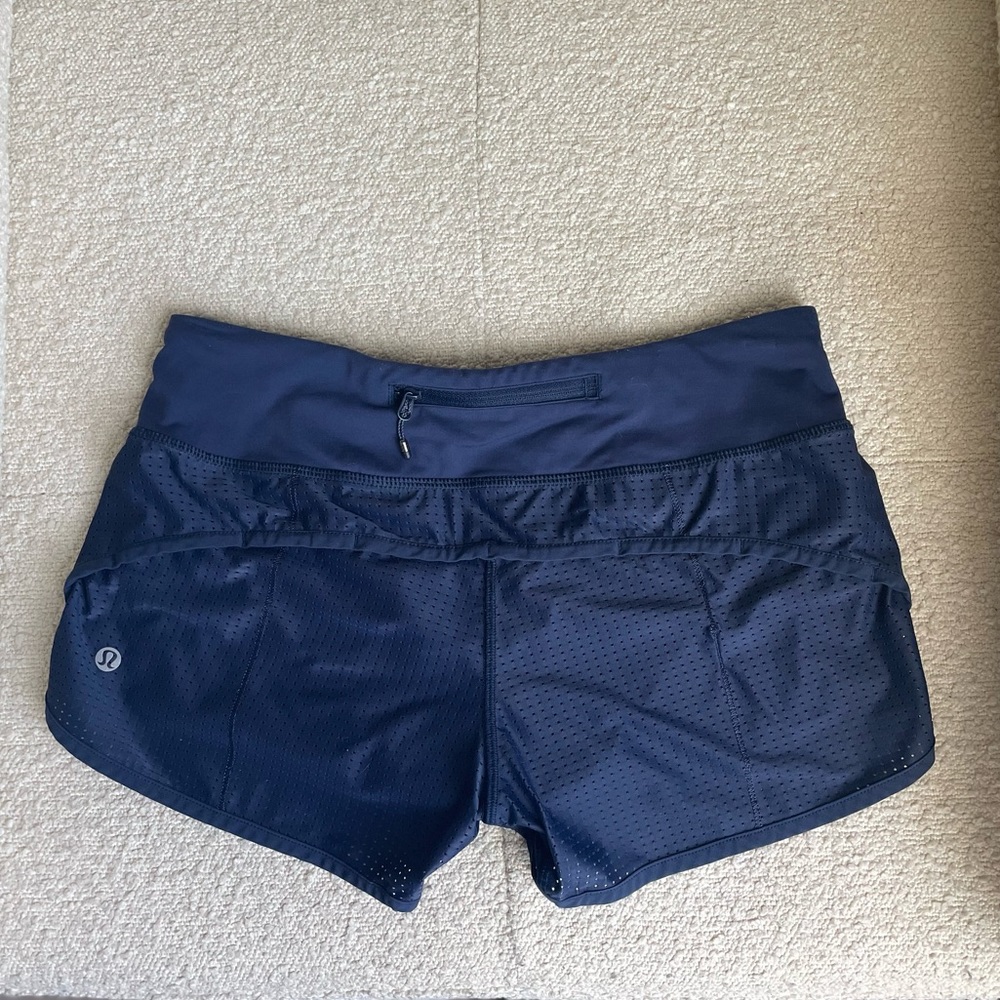 Dark Blue Lululemon Speed Up 2.5” Low Rise
